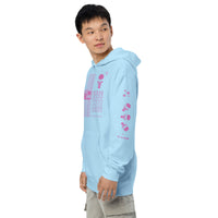 I asked and care pink hoodie