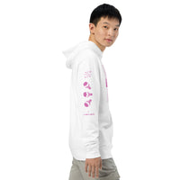 I asked and care pink hoodie